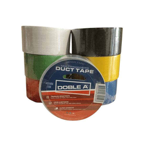 Cinta Duct Tape Doble A 48mm x 9m y 25m de colores